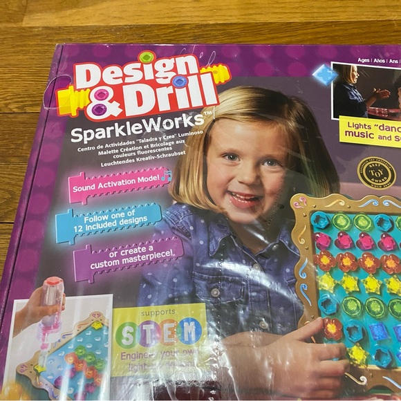 NEW! STEM Educational Insights Design & Drill Sparkleworks Light Up Activity - Picture 4 of 11